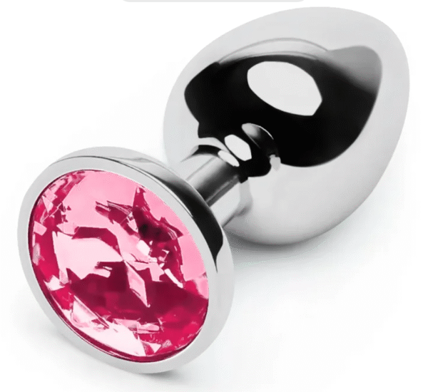 Plug Anal Jóia Aço Inoxidável SEXY IMPORT - PINK M